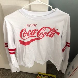Coca-Cola Long Sleeved Crop Top